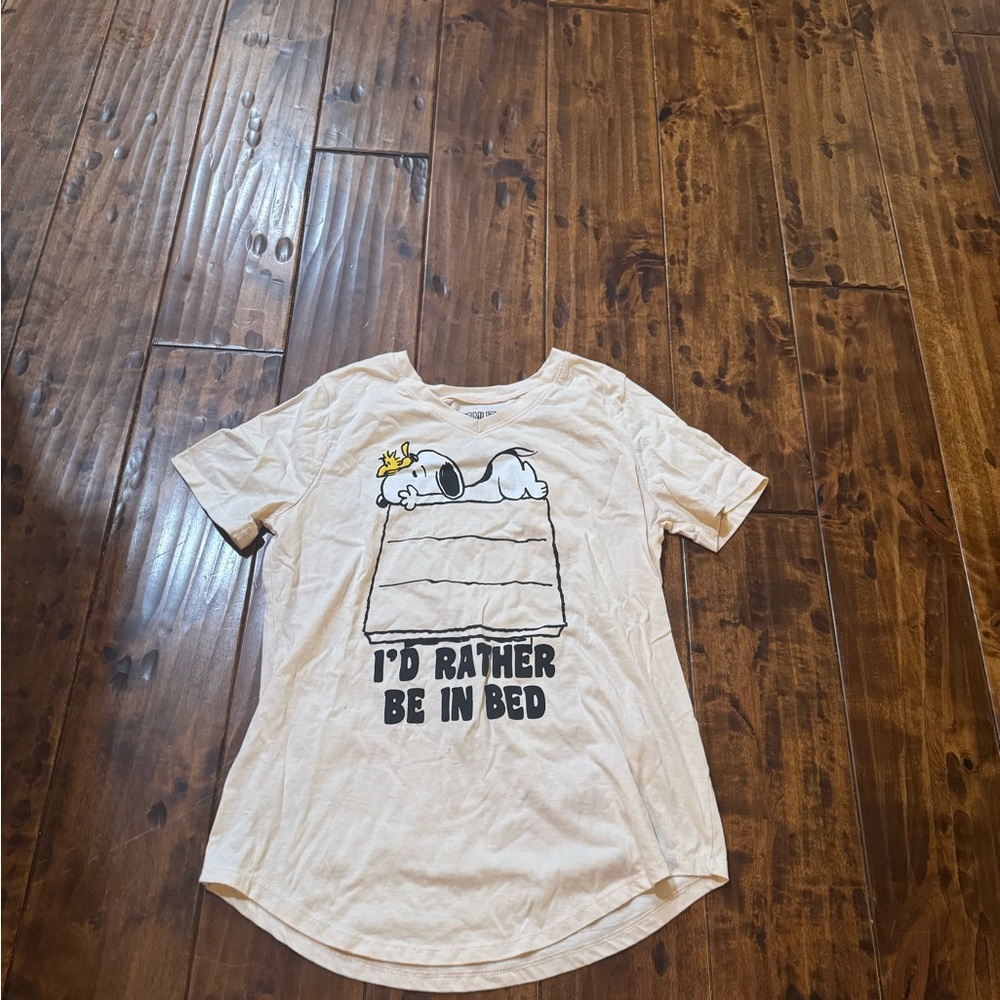 Peanuts Cream Snoopy Kids T-Shirt